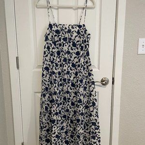 Zara Blue & White Floral Dress